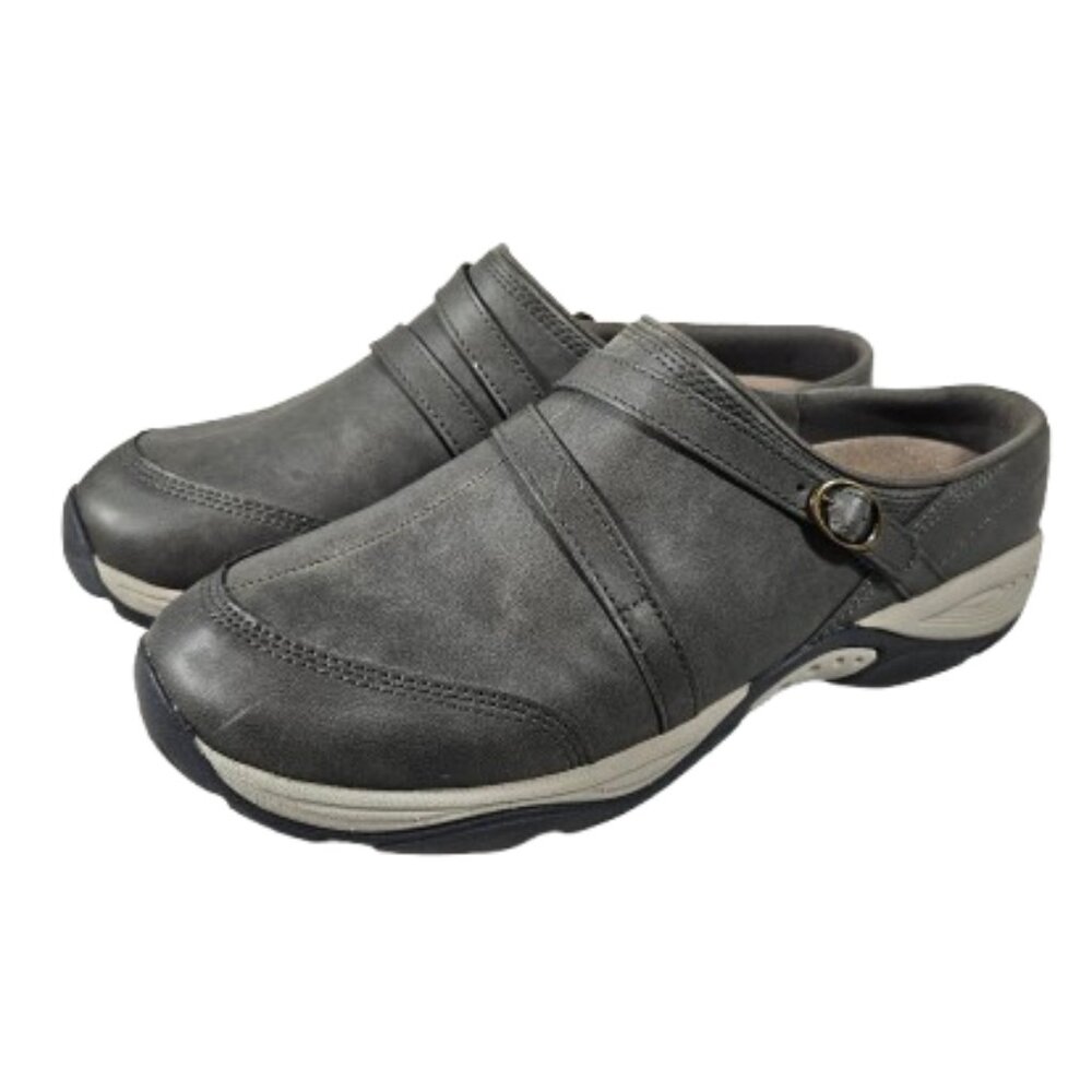 Easy Spirit Sequinox 3 Explore 24 Gray Mules Women's Size 10W W Comfort Shoes